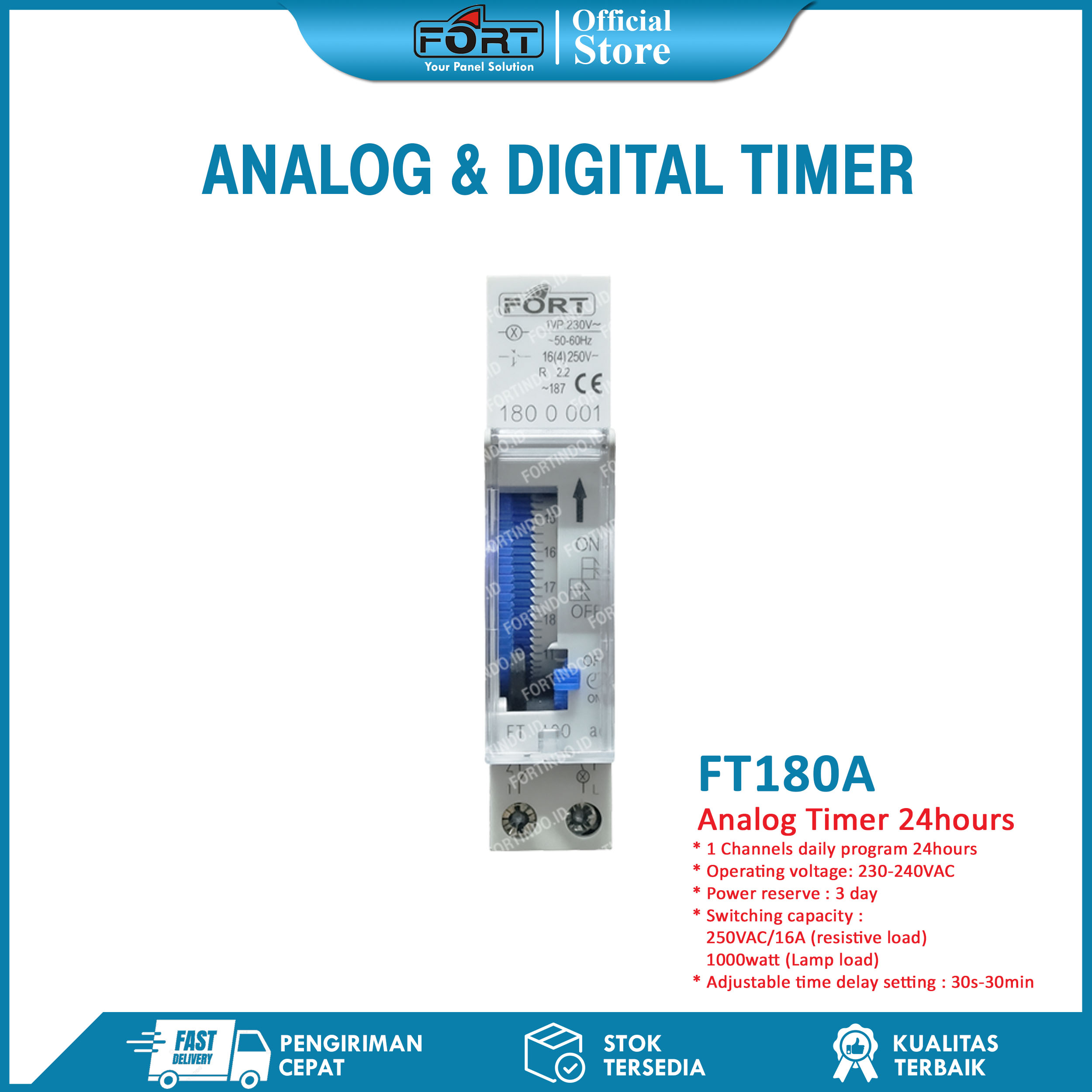 ANALOG Timer 24hours FT180A FORT