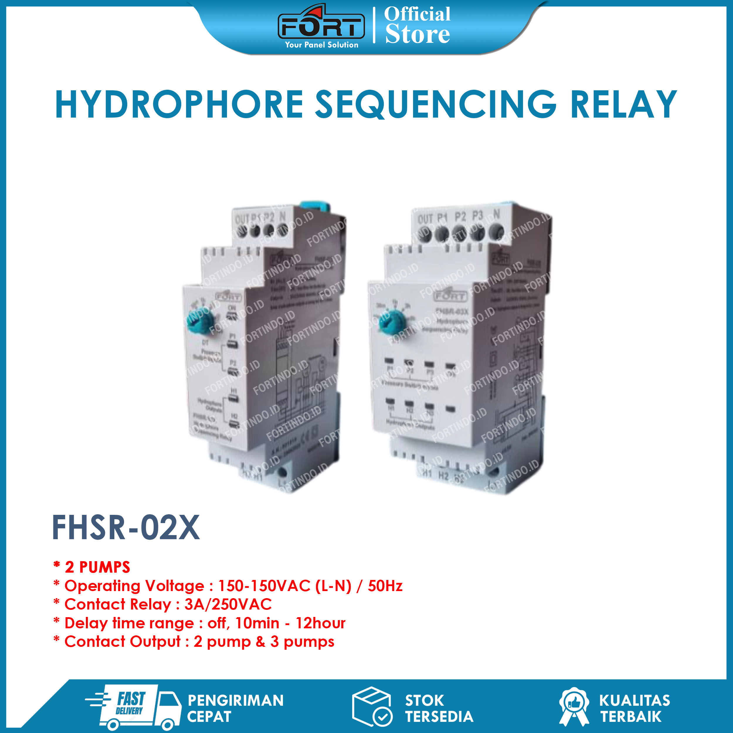 Hydrophore Sequencing Relay FHSR-02X &amp;amp;amp;amp;amp; FHSR-03X 2 pump &amp;amp;amp;amp;amp; 3 pumps FORT